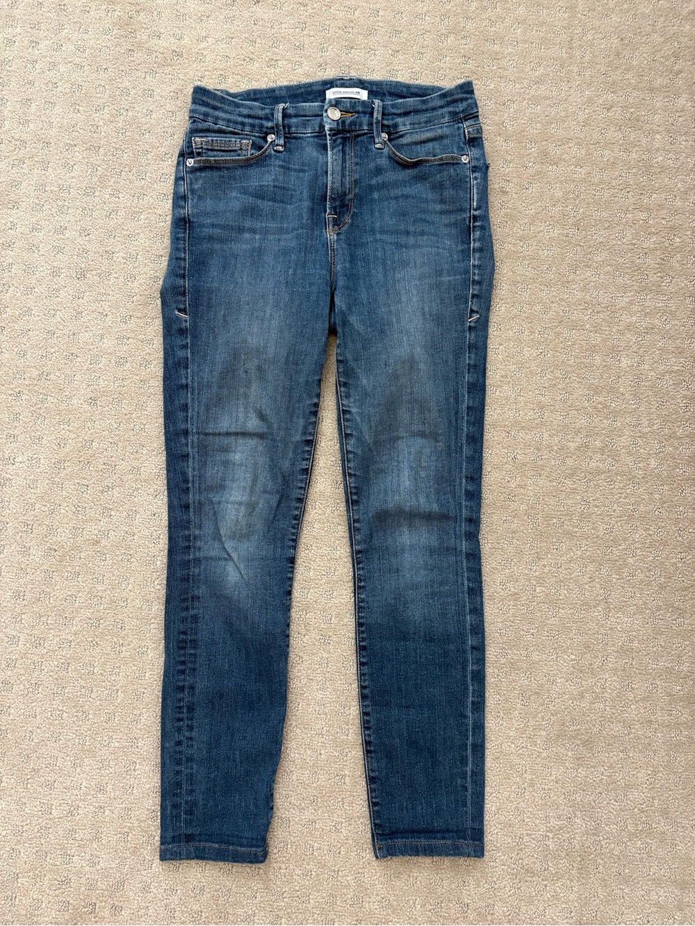 Good American Dark Blue High-Rise Women’s Jeans